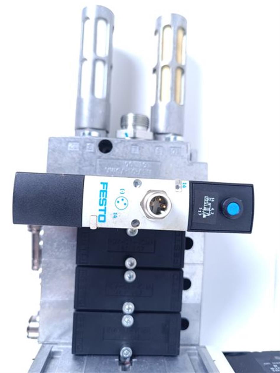 FESTO VSVA-B-M52-MH-A1-1R5L + NEV-01-VDMA + VABF-S3-1-R3C2-C-10 TOP ZUSTAND