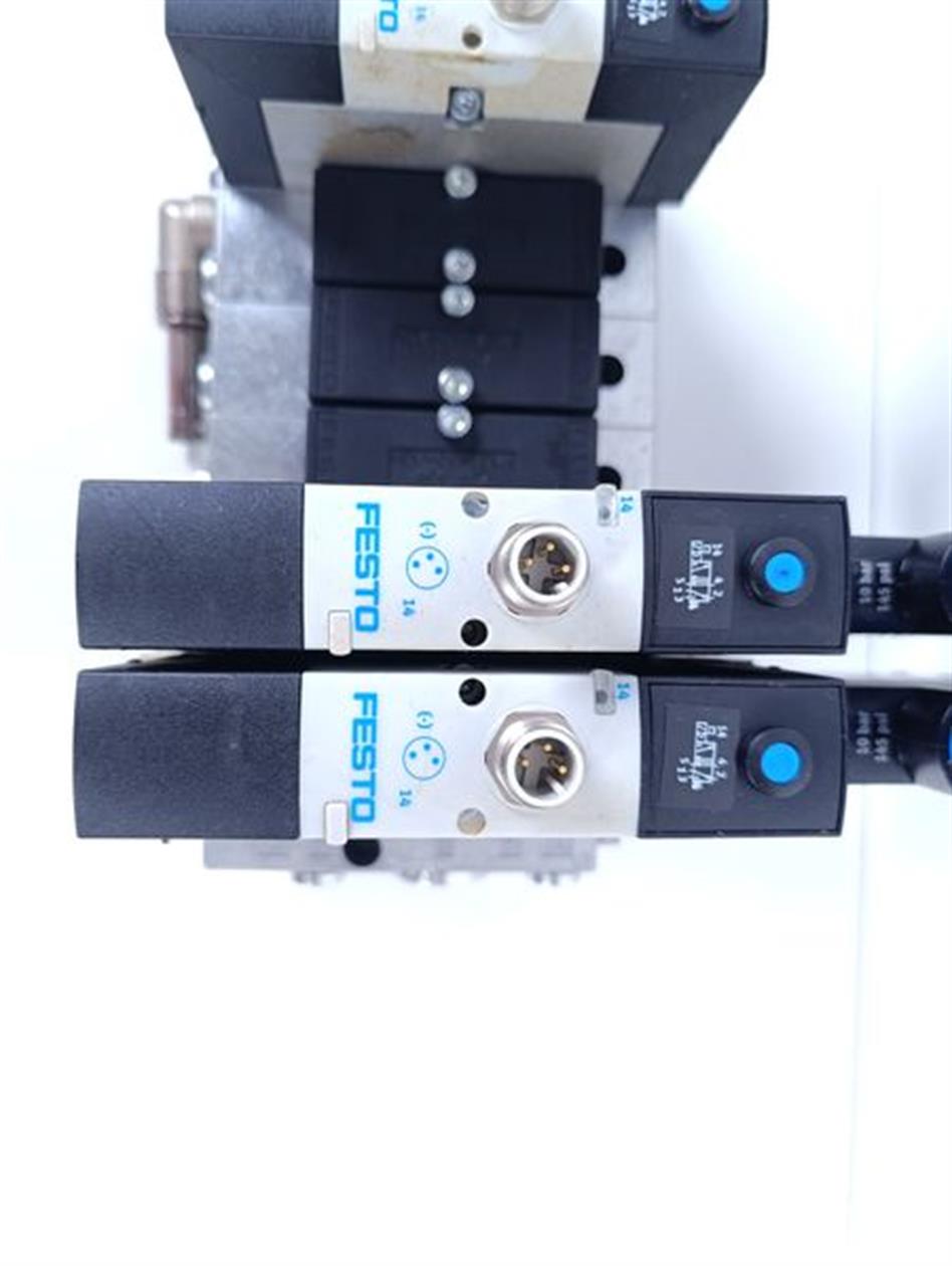 FESTO VSVA-B-M52-MH-A1-1R5L + NEV-01-VDMA + VABF-S3-1-R3C2-C-10 TOP ZUSTAND