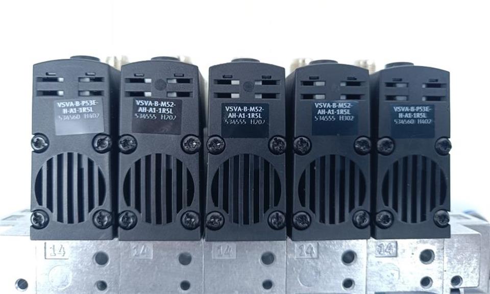 Festo VSVA-B-P53E-H-A1-1R5L + VSVA-B-M52-AH-A1-1R5L Ventil + Platten TOP ZUSTAND