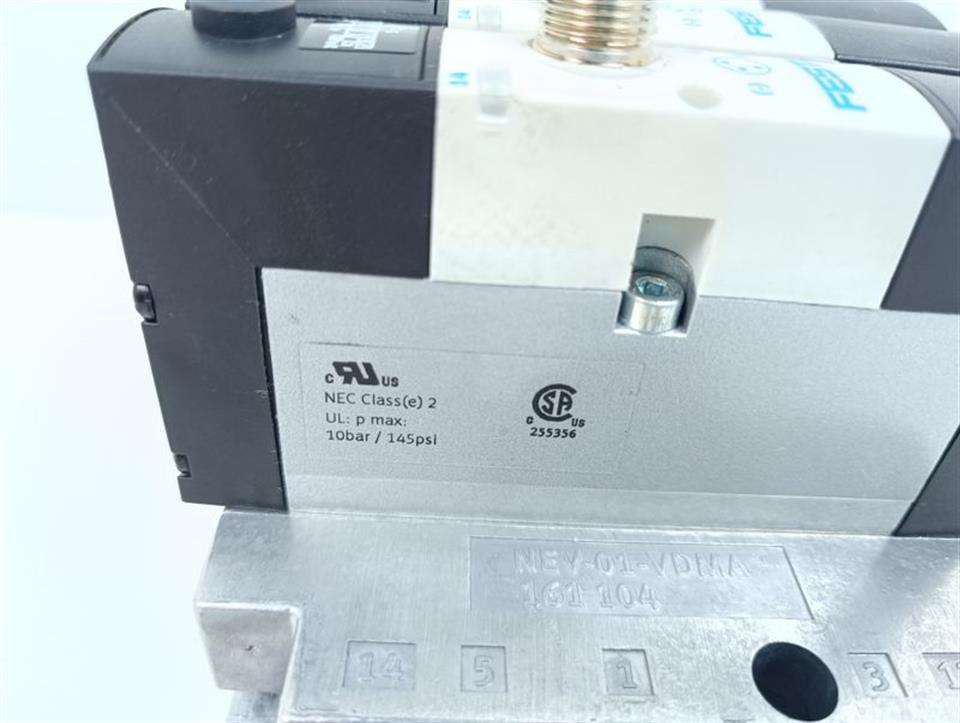 Festo VSVA-B-P53E-H-A1-1R5L + VSVA-B-M52-AH-A1-1R5L Ventil + Platten TOP ZUSTAND