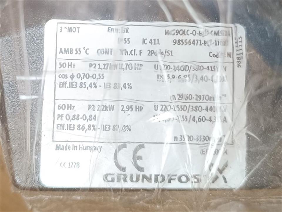 Grundfos CM5-4 A-R-A-E-AQQE O-A-A-N A-98698551-P3-1710 UNUSED & OVP