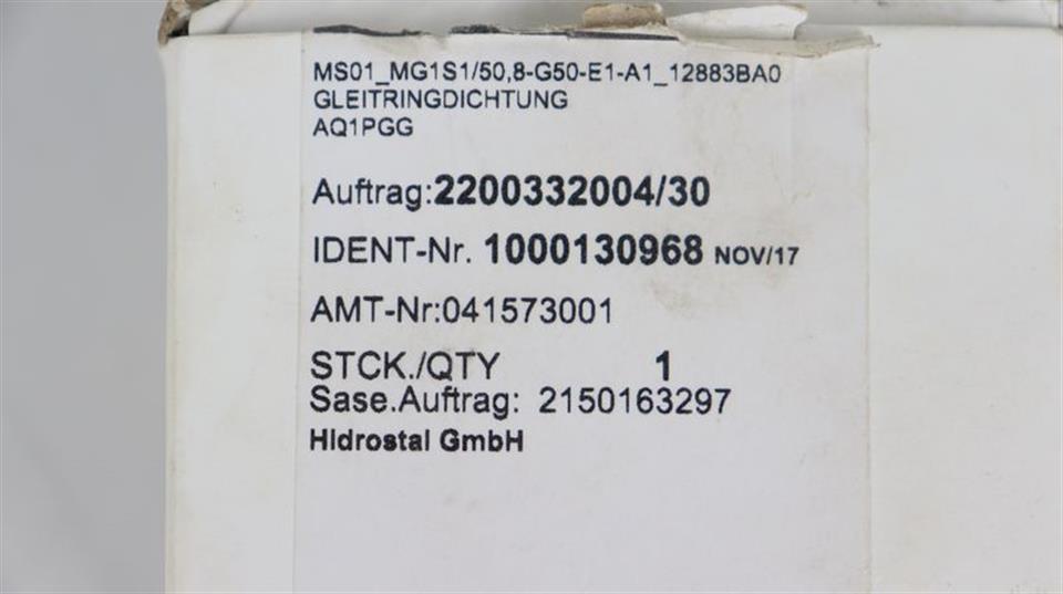 Hidrostal Gleitringdichtung 8DM-F2.OB UNUSED & OVP