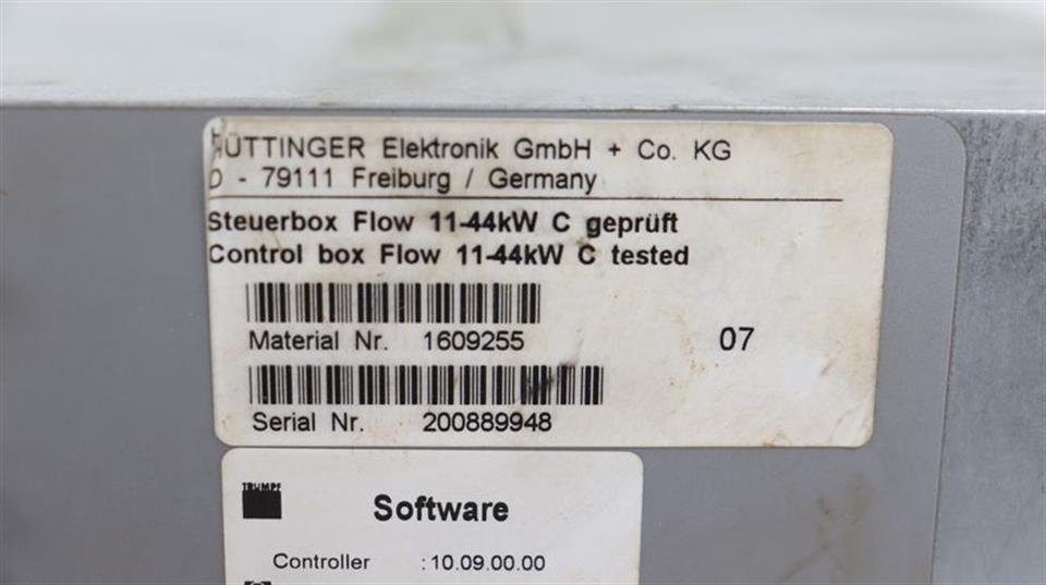 Hüttinger Elektronik Steuerbox Flow 11-44kW Material Nr. 1609255 TOP ZUSTAND