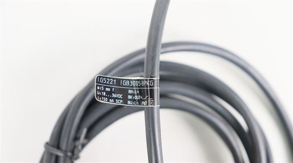 IFM Electronic Inductive Sensor IG5221 IGB3005-BPKG Nährungssensor UNUSED
