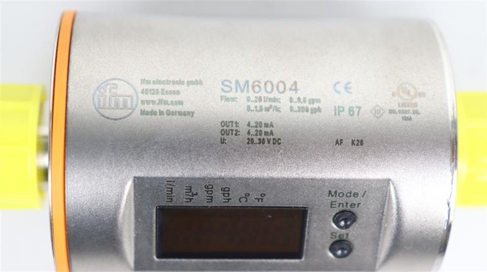 IFM SM 6004 Durchflusssensor SMR12GGX50KG/US SM6004 UNUSED & OVP