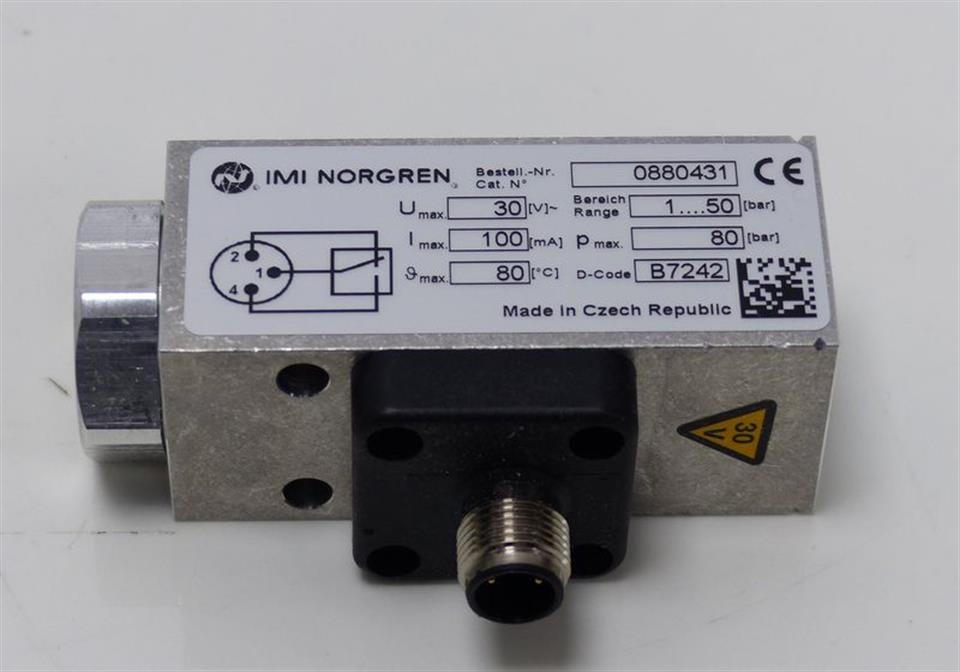 IMI NORGREN 0880431 1-50Bar 30V 100mA Druckschalter UNUSED OVP