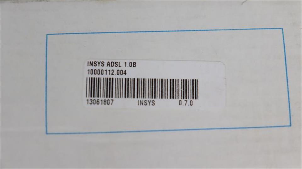 INSYS ADSL 1.0B 10000112.004 UNUSED & OVP