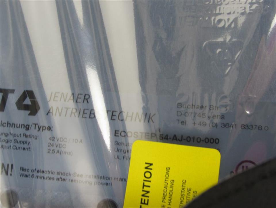 JAT JENAER Antriebstechnik ECOSTEP 54-AJ-010-000 42VDC / 10A UNUSED