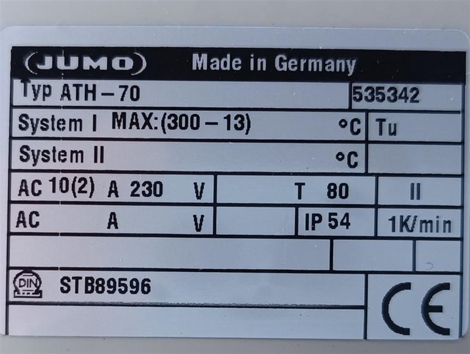 JUMO ATH-70 Aufbau-Thermostat ATHf-70 UNUSED & OVP