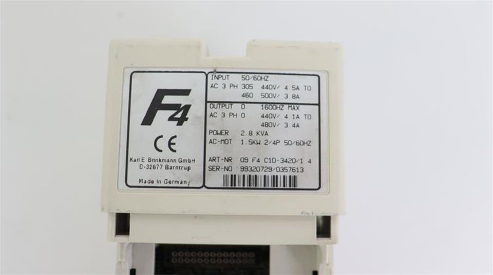 KEB F4 09.F4.C1D-3420/1.4 400V 1,5kw 9.F4.C1D-3420 V1.4 TOP ZUSTAND & TESTED