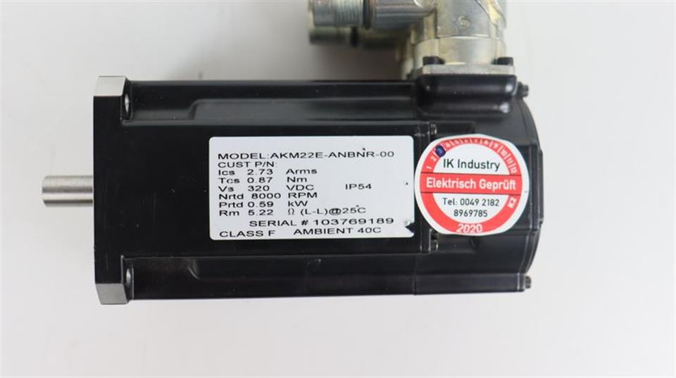 Kollmorgen Servomotor AKM22E-ANBNR-00 TESTED NEUWERTIG