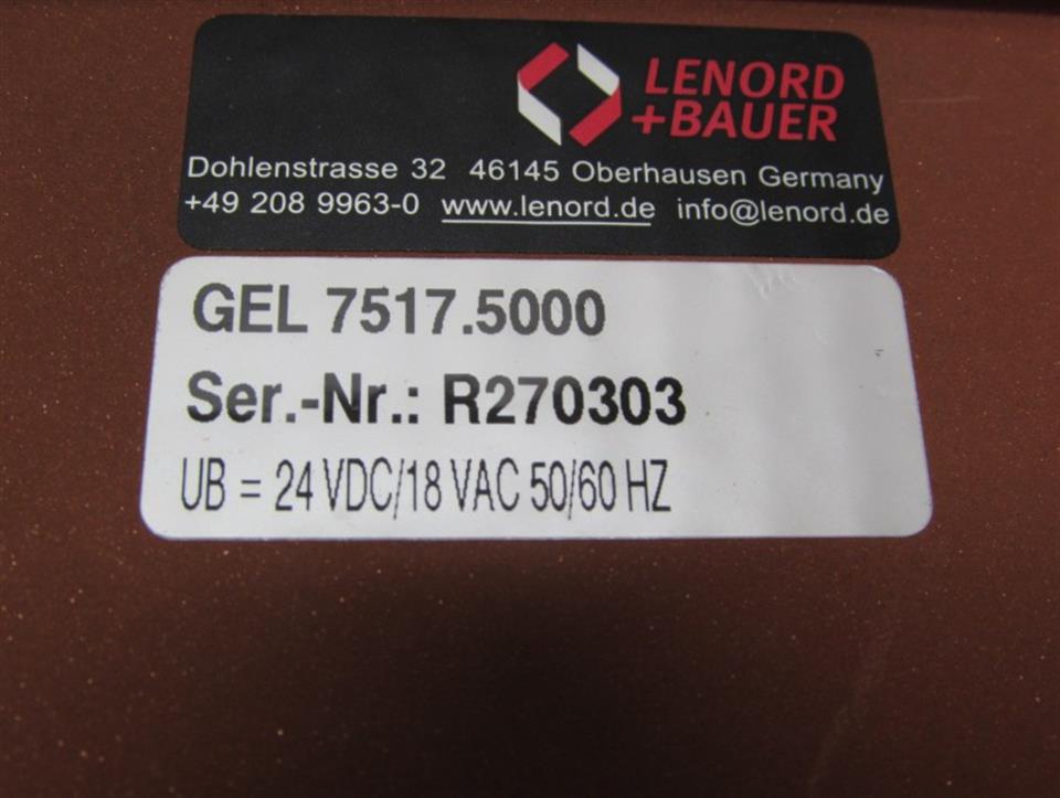 Lenord Bauer Position Controller GEL 7500 GEL 7517.5000 Unbenutzt OVP