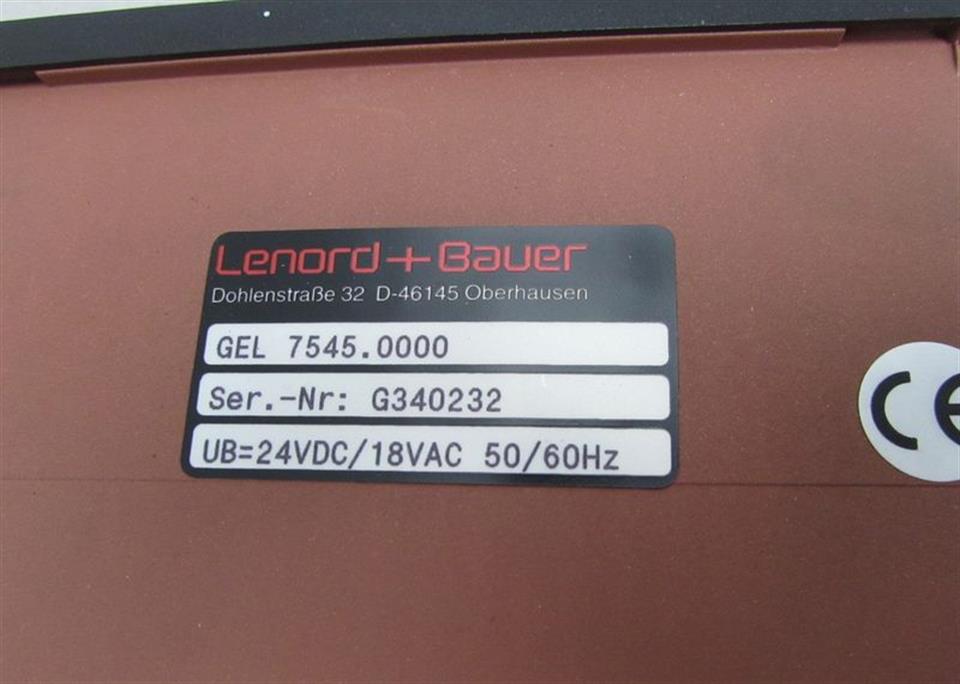 Lenord+Bauer GEL 7545.0000 GEL 7500 Positioniercontroller UNUSED & OVP