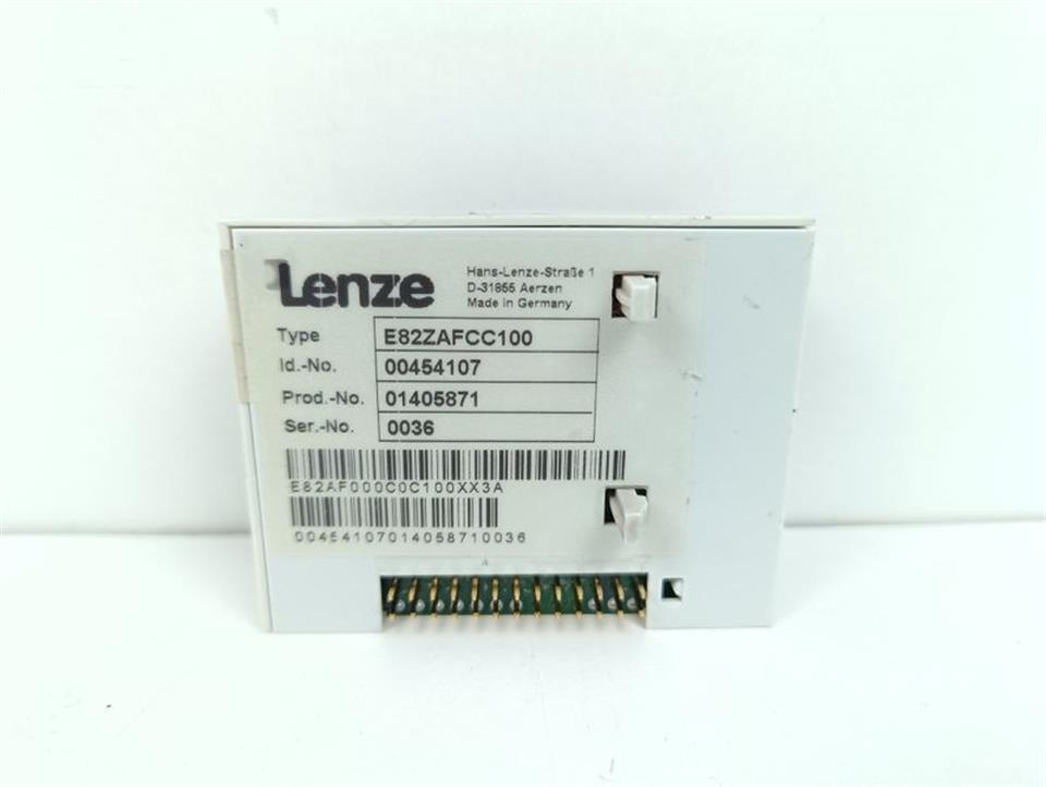 Lenze E82ZAFCC100 PROFIBUS-IO Modul ID.-No.00454107