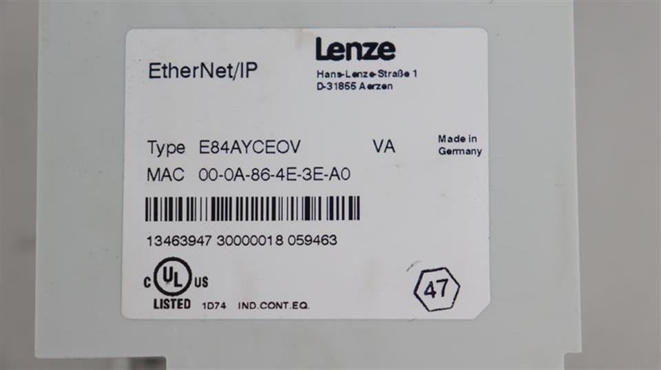 Lenze EtherNet/IP E84AYCEOV Optionsmodul E84AYCE0V TOP ZUSTAND