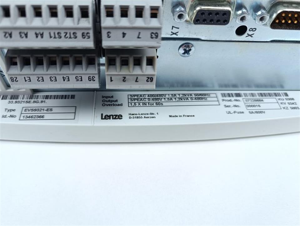 Lenze EVS9321-ES 33.9321SE.8G.91. ID-No. 13462366 TESTED & TOP ZUSTAND