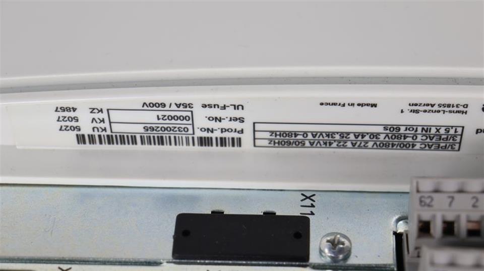 Lenze EVS9327-ES 33.9327SE.8G.81 + E82ZN22334B230 Filter TESTED & TOP ZUSTAND