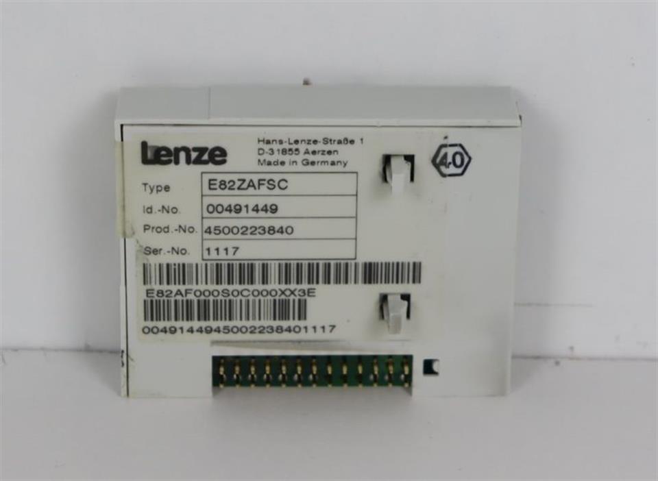 Lenze Funktionsmodul E82ZAFSC Modul Id.-No. 00491449 TOP ZUSTAND