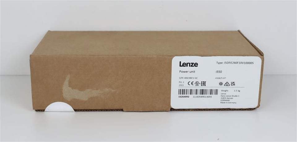 Lenze I5DBE240F10V10000S Power Unit i550 4kw 400V UNUSED & OVP & SEALED