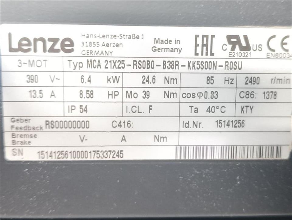lenze-mca-21x25-rs0b0-b38r-kk5s00n-r0su-servomotor-64kw-2490-r-min-neu-unbenutzt-82254-4.jpg