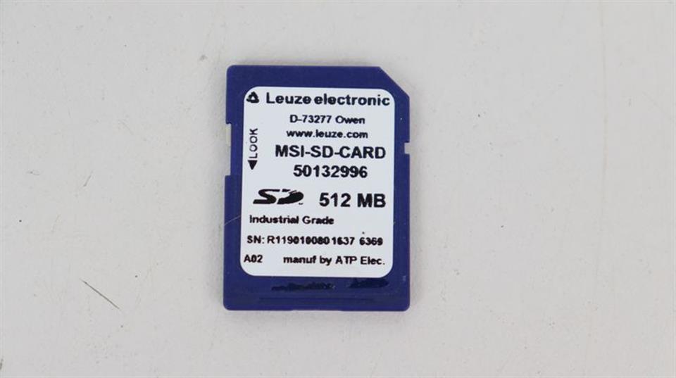 Leuze MSI-SD-CARD 50132996 A02 512 MB TOP ZUSTAND