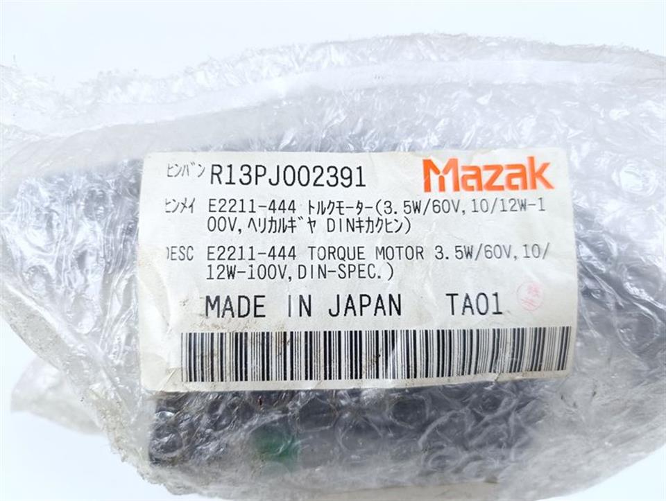 Mazak Orientalmotor E2211-444 Torque Motor R13PJ002391 UNUSED & OVP & SEALED