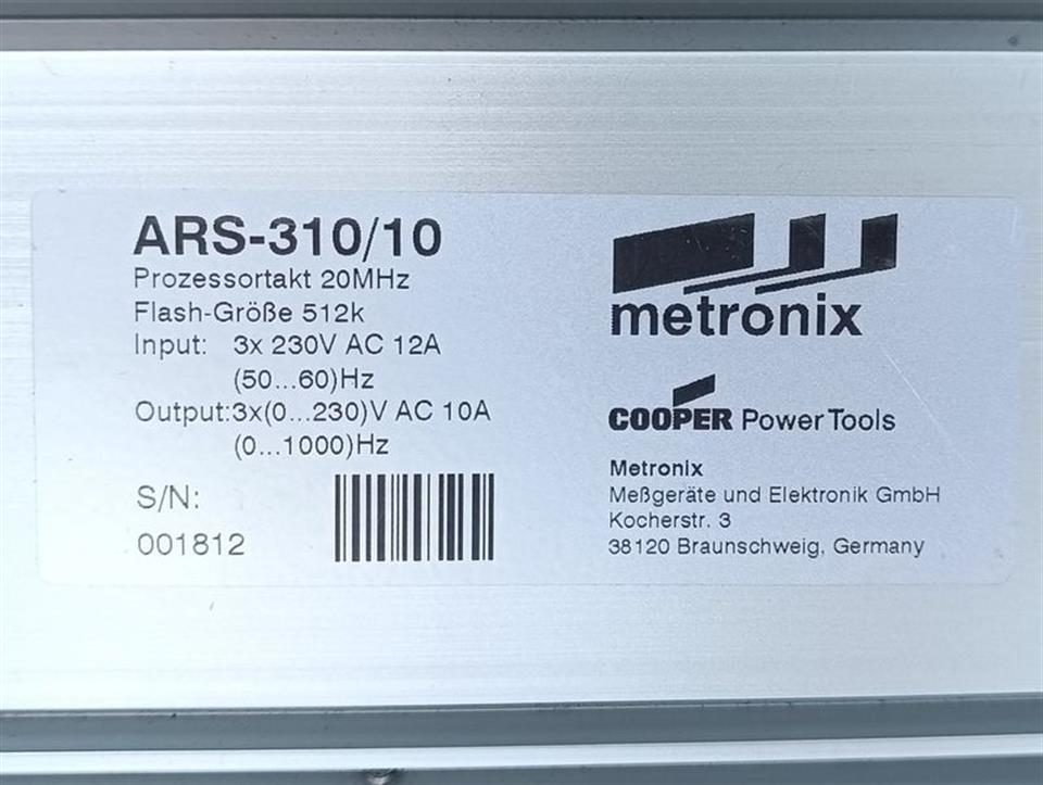 Metronix ARS-310/10 Prozessortakt 20MHz Flash-Größe 512k 230V TOP ZUSTAND