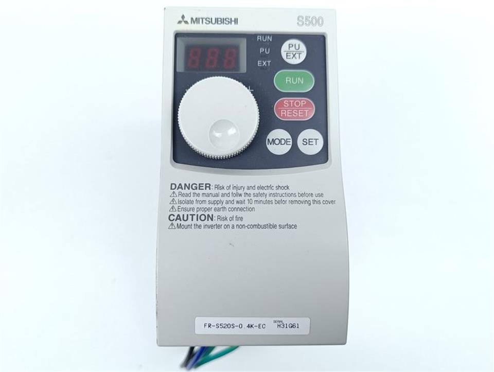 Mitsubishi FR-S520S-0.4K-EC 230V 0,4kw Electric Inverter TESTED & TOP ZUSTAND