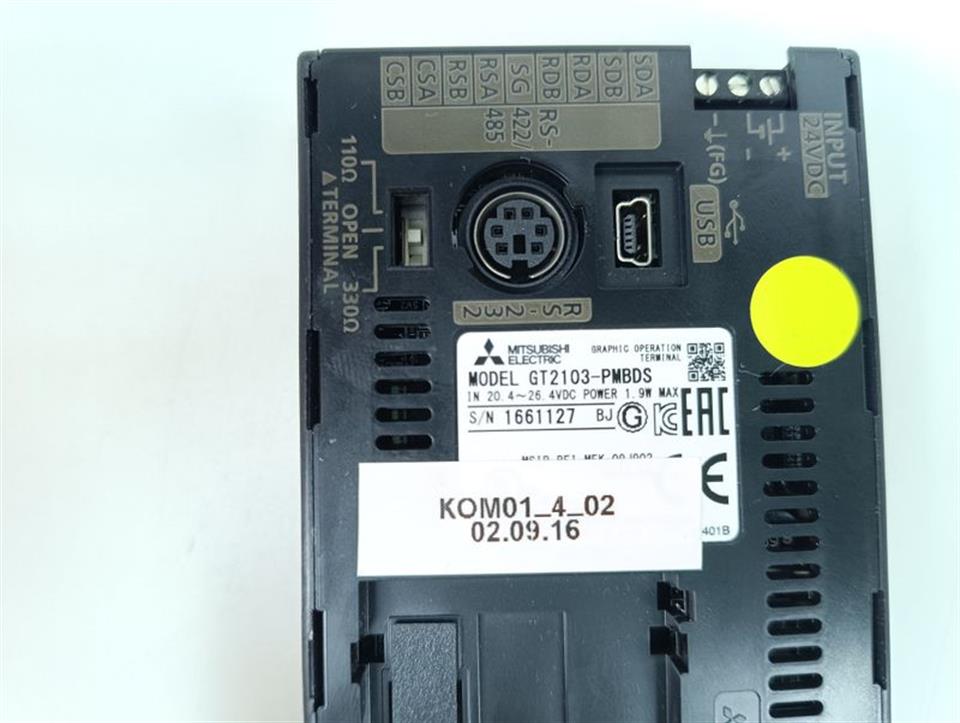 Mitsubishi GT2103-PMBDS Graphic Operation Terminal TESTED & TOP ZUSTAND
