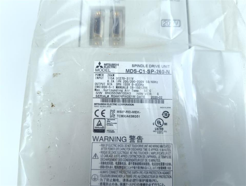 Mitsubishi MDS-C1-SP-260-N Spindle Unit MDSC1SP260N UNUSED & OVP