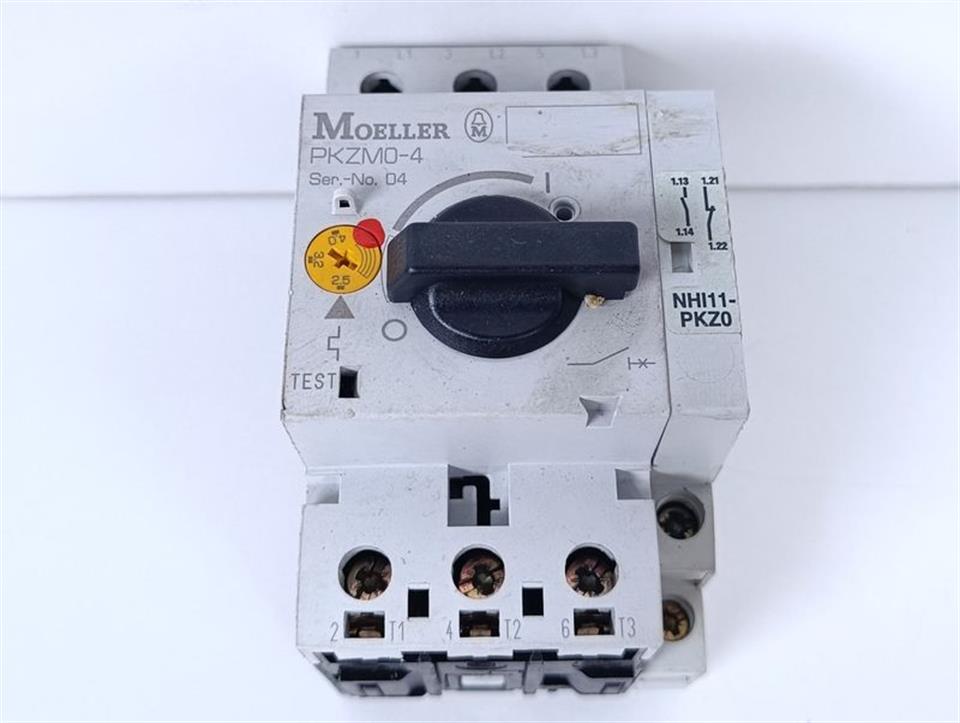 Moeller PKZM0-4 Motorenschutzschalter + NHI11-PKZ0 Hilfsschalter TOP ZUSTAND