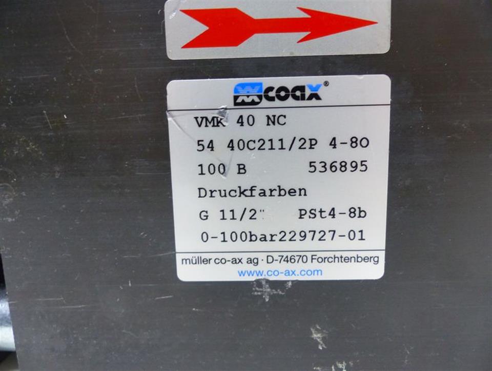 Müller co-ax Ventil VMK 40 NC 54 40C211/2P 4-80 UNUSED