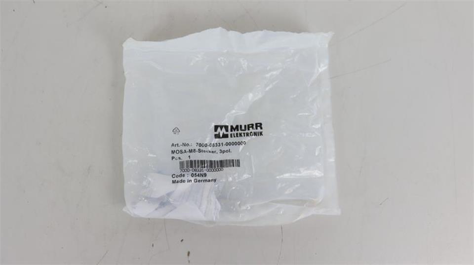 Murr Elektronik 7000-08331-0000000 MOSA-M8-Stecker UNUSED & OVP & SEALED