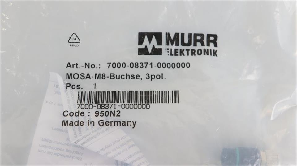 Murr Elektronik 7000-08371-0000000 MOSA-M8 socket UNUSED & OVP & SEALED