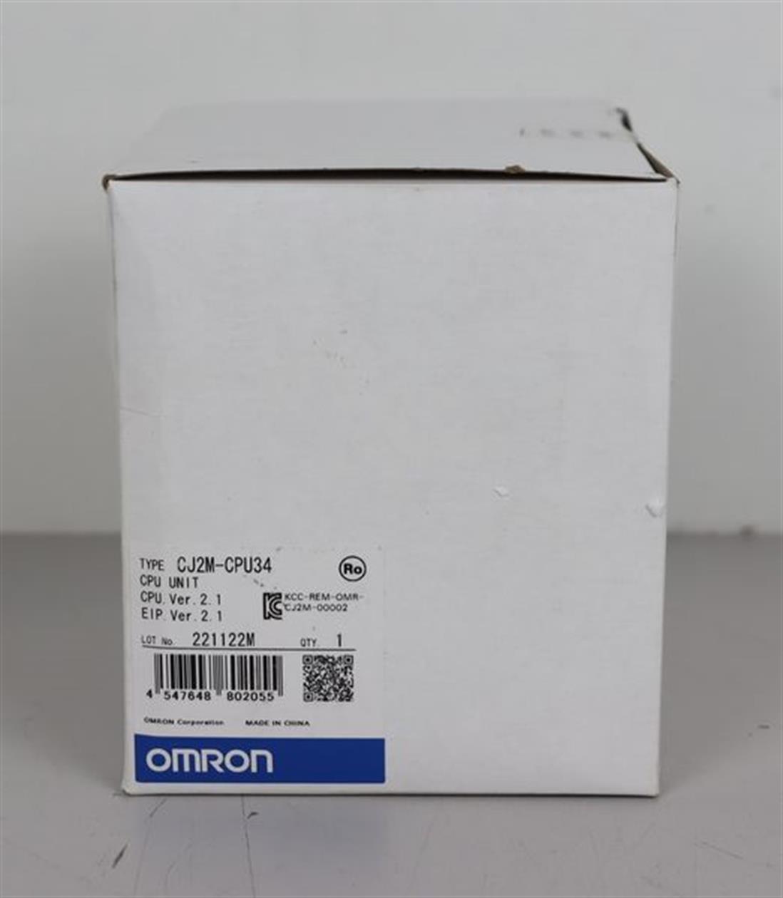 Omron CJ2M-CPU34 CPU Unit Ver. 2.1 UNUSED & OVP & SEALED