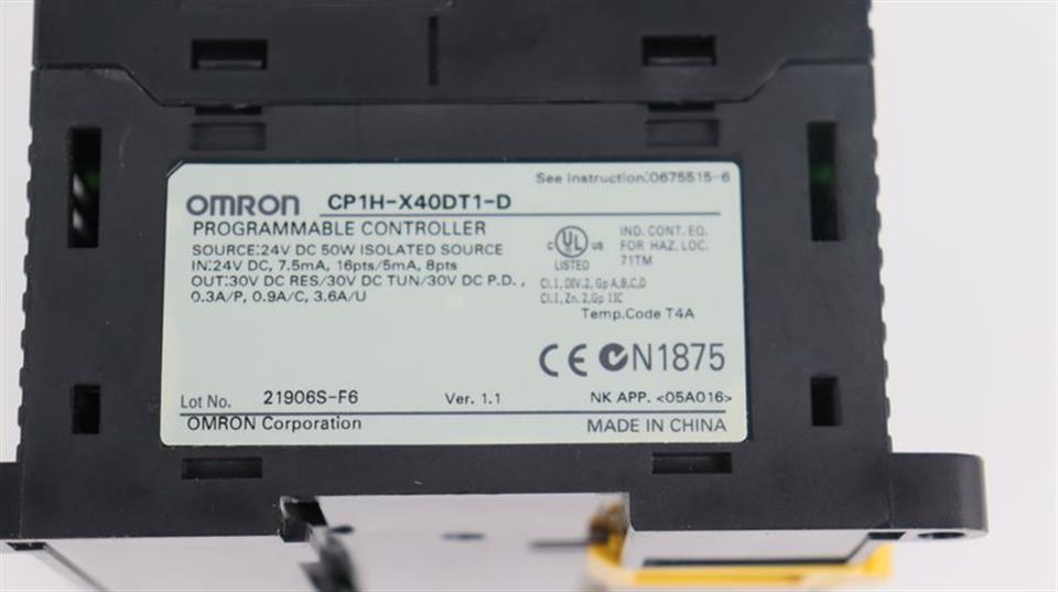 Omron CP1H-X40DT1-D Programmable Controller NEUWERTIG TESTED