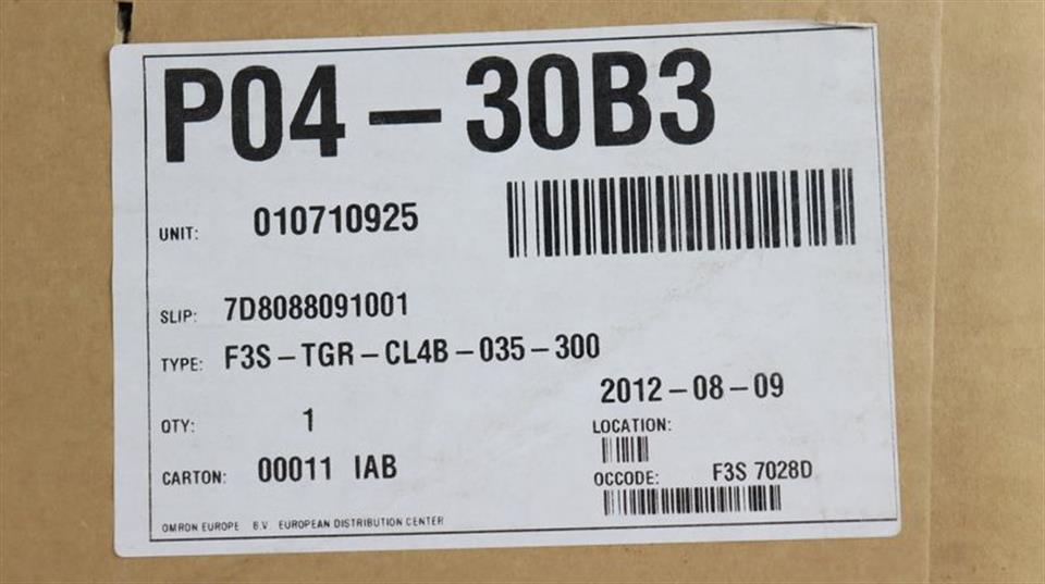 Omron F3S-TGR-CL4B-035-300 Safety Light Curtain UNUSED & OVP