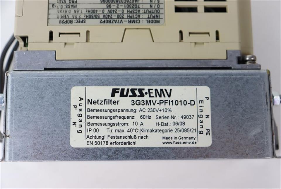 Omron Varispeed V7 CIMR-V7AZB0P2 3G3MVPFI1010-D TESTED & TOP ZUSTAND