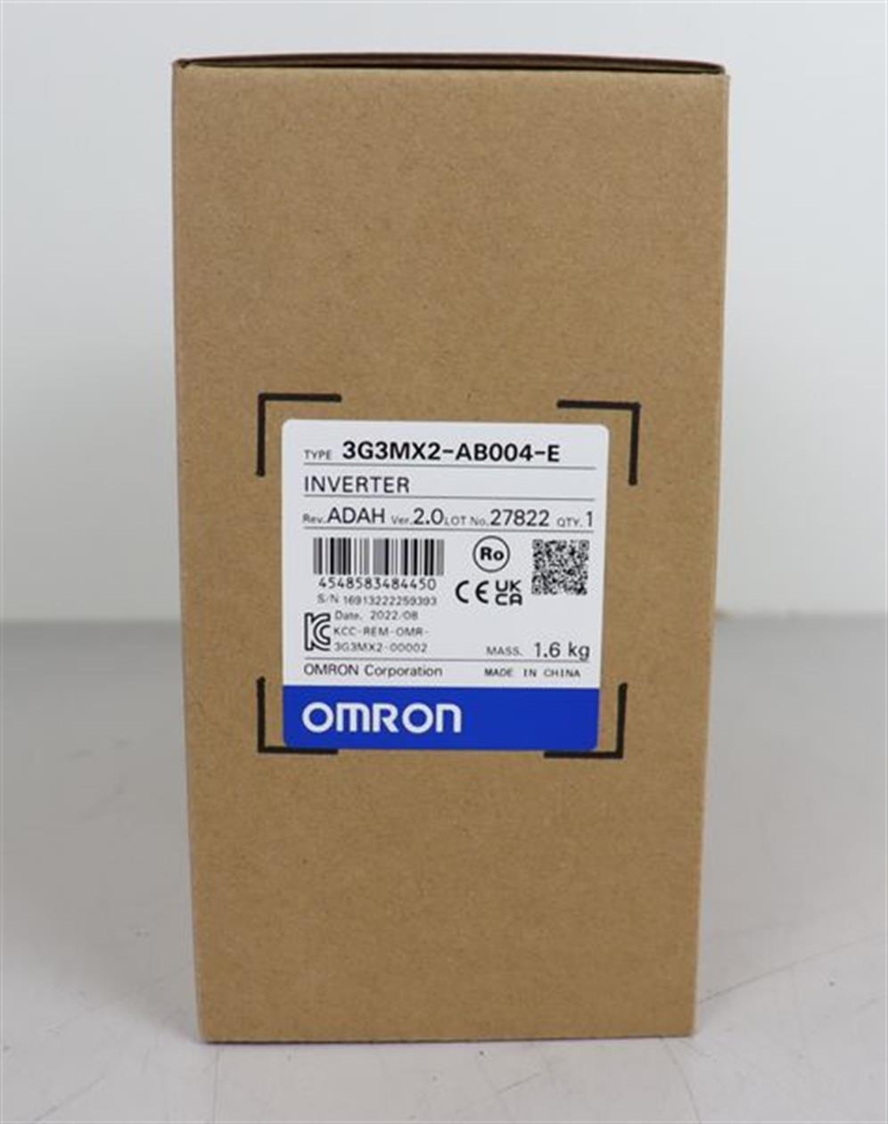 Omron Inverter 3G3MX2-AB004-E Frequenzumrichter Rev. ADAH Vers. 2.0 UNUSED & OVP