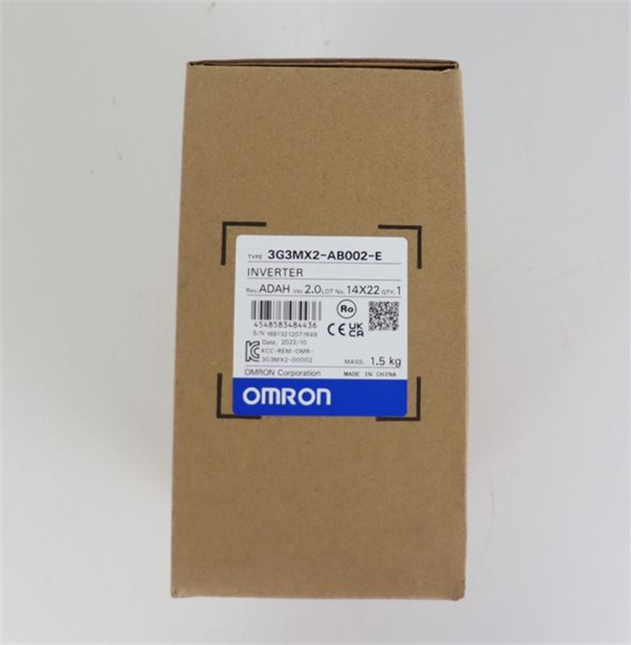Omron Inverter Frequenzumrichter 3G3MX2-AB002-E Ver.2.0 TESTED & UNUSED & OVP