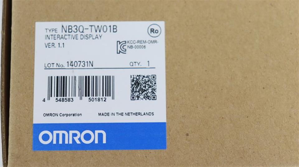 Omron NB3Q-TW01B Interactive Display Ver. 1.1 UNUSED OVP