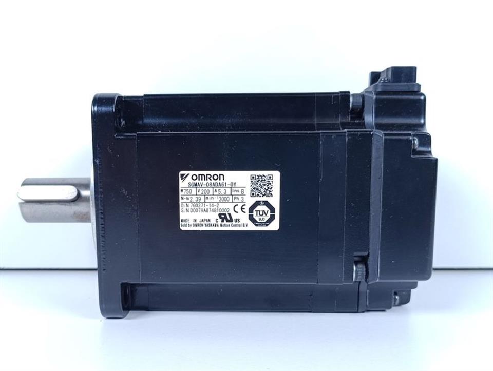 OMRON SGMAV-08ADA61-0Y Servomotor 750W 200V 5.3A 3000min NEUWERTIG