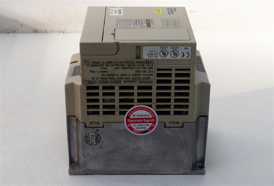 Omron SYSDRIVE INVERTER 3G3EV-AB007-CER2 3G3EV-INVERTER 230V 0,75kw TOP