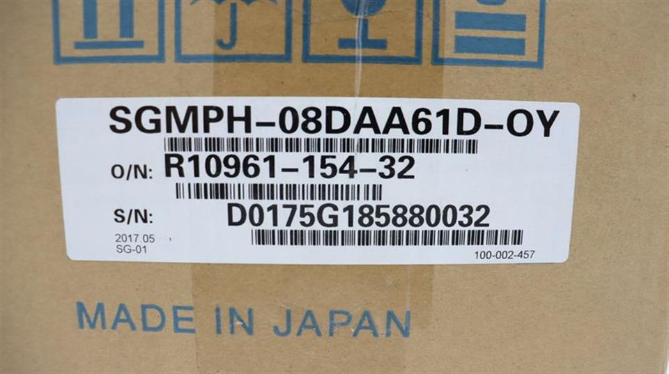 Omron Yaskawa AC Servo Motor SGMPH-08DAA61D-OY UNUSED & OVP & SEALED