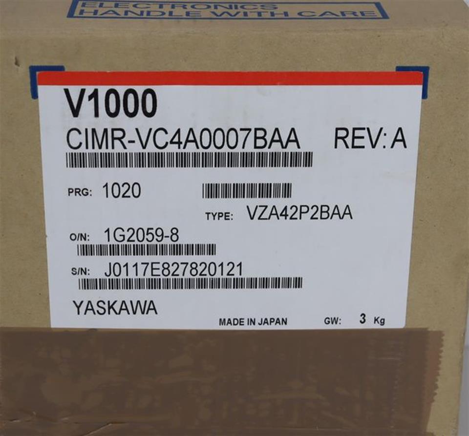 Omron Yaskawa CIMR-VC4A0007BAA Wechselrichter Inverter TESTED & UNUSED & OVP