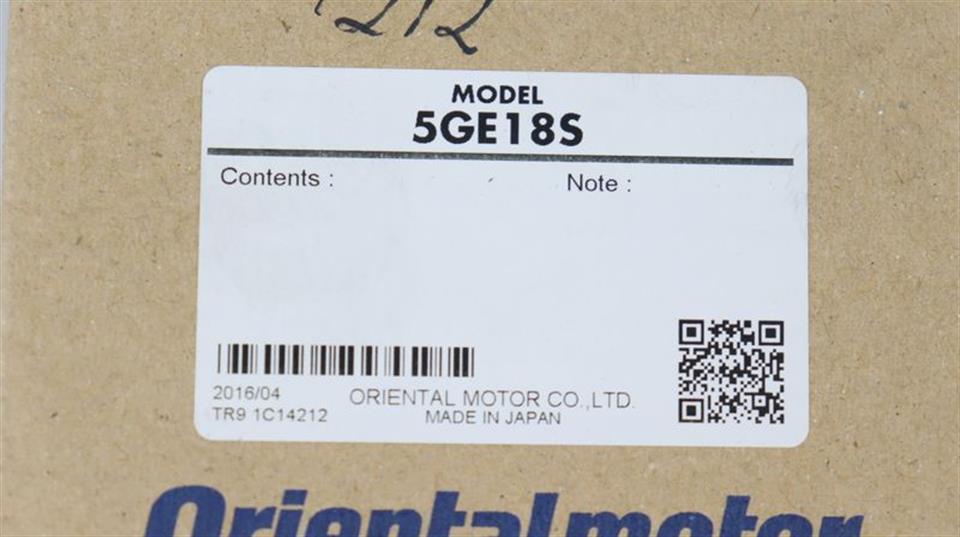 Orientalmotor 5GE18S 2016/04 UNUSED & OVP