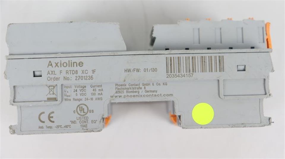 Phoenix Contact Axioline AXL F RTD8 XC 1F Order No.: 2701235 TOP ZUSTAND
