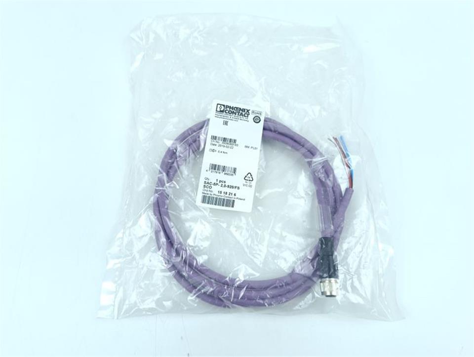 Phoenix Contact SAC-5P-2,0-920/FS SCO Ord.-No.: 15 18 21 6 UNUSED OVP & SEALED