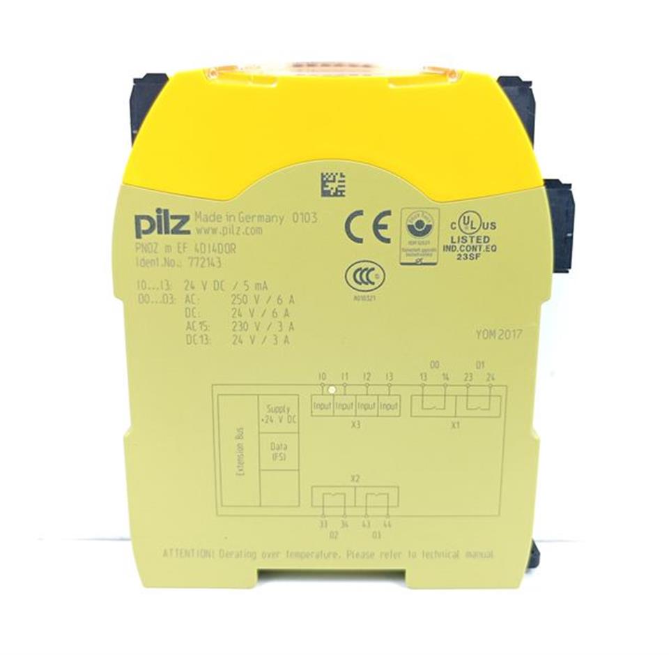 PILZ PNOZ m EF 4DI4DOR Ident.No.: 772143 Erweiterungsmodiul Ver. 1.2 TOP ZUSTAND
