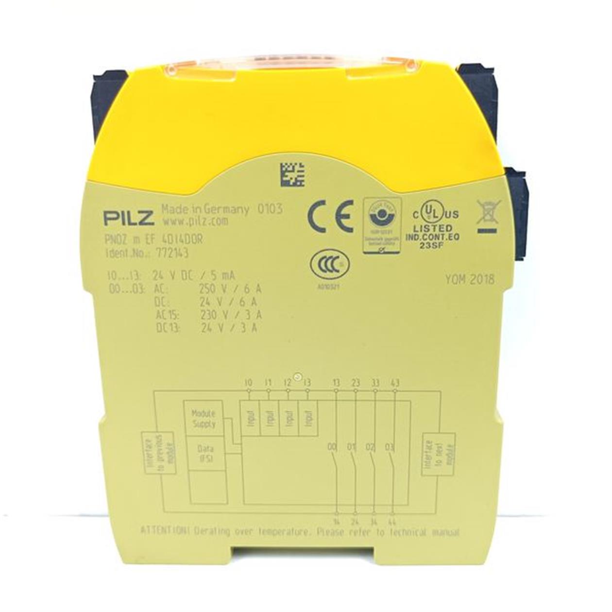 PILZ PNOZ m EF 4DI4DOR Id.No.: 772143 4DI4D0R Ver. 2.0 TESTED & NEUWERTIG